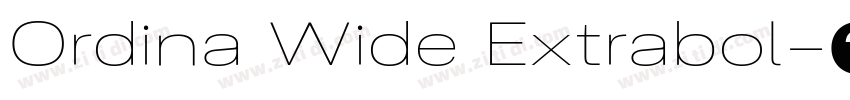 Ordina Wide Extrabol字体转换